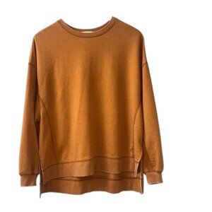 New ZSUPPLY Burnt Orange Oversized Boxy Fit Crewneck Sweatshirt